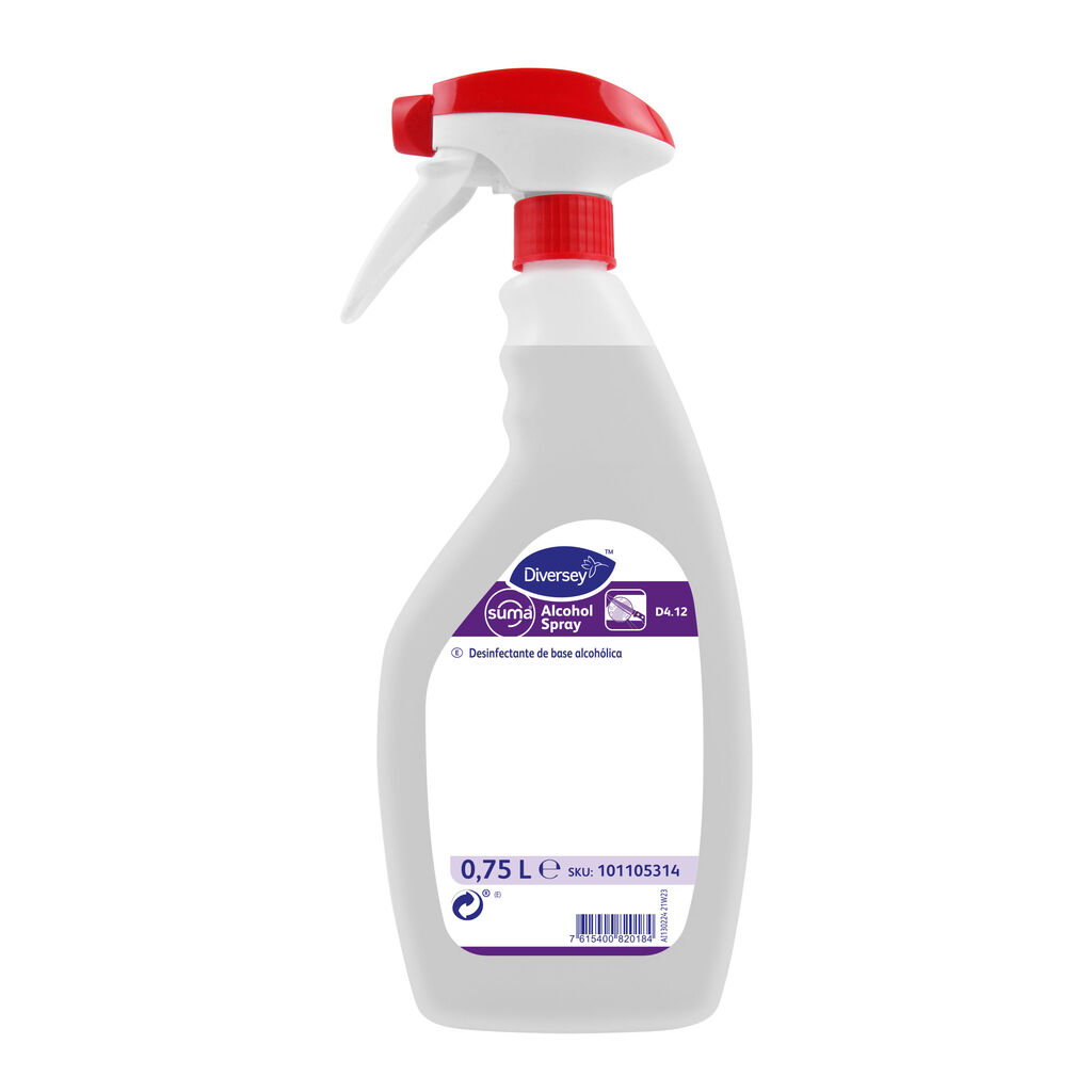 Suma Alcohol Spray D4.12 6x0.75L - Desinfectante de uso general en base alcohol